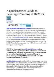 Enter your leverage.if you want to use 7x leverage, you can enter 7 in the leverage field. Calameo Bitmex Leveraged Trading Hackernoon