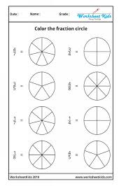 The coloring portion helps students self check their answers and makes it easy for teachers to grade. Fraction Circles Coloring Printable Worksheets Free Pdf Worksheet Operations Color The Fraction Coloring Worksheet Operations Worksheet High School Algebra Worksheets Printable Free First Grade Word Games Math 2 Ordering Decimals Worksheet Preschool