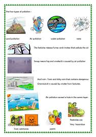 The description for the worksheet even mentions that you will need to introduce the word endangered to students and that for an extra activity, you can practice using there is and there are. Pollution Pollution Lesson Plan Pollution Activities Worksheets Pollution Lesson