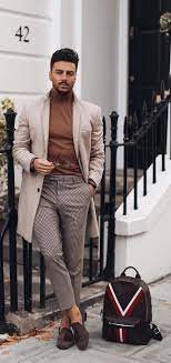 Camel is the colour that makes everything look way more expensive. Mens Overcoat Camel Brown Sweater And Trouser Outfit Best Fashion Blog For Men Theunstitchd Com