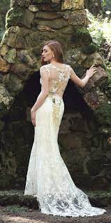 Claire Pettibone Papillon Wedding Dress With Illusion Embroidered Butterfly Back With Flo Butterfly Wedding Dress Wedding Dress Train Wedding Gown Inspiration