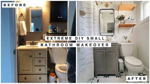 It will be the best solution if the bathroom is in fairly good condition. Extreme Small Bathroom Makeover Youtube