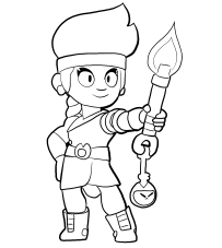 Imprima gratuitamente exclusivas desenhos de amber brawl stars para colorir no formato a4. Desenhos De Brawl Stars Para Colorir