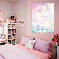 Girls Disney Moana Princess Room Decor V Valentines Gift For Her Watercolor Wall Art Poster Printable Digital File Download In 2020 Princess Room Decor Princess Room Disney Princess Moana