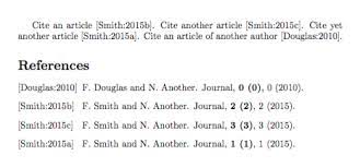 This option will take your list and reverse the order in which each term is listed. How To Sort Bibliography Entries Alphabetically By Cite Key Tex Latex Stack Exchange