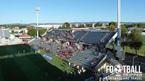 Map and arial view of. Coopers Hindmarsh Stadium Adelaide Utd Football Tripper