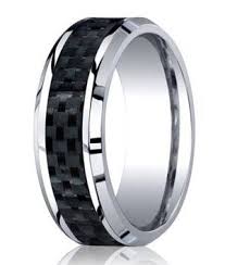 Designer Cobalt Wedding Band With Carbon Fiber Inlay 8mm Mens Wedding Rings Cobalt Wedding Cobalt Wedding Band