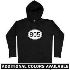 The 805 area code serves los angeles, san luis obispo, santa barbara, santa ana, thousand oaks, covering 67 zip codes in 8 counties. Area Code 805 Hoodie Hoody Men S 3xl Oxnard Santa Maria Barbara Simi Valley Ebay