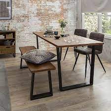 Porter Set Of 2 Dining Chairs Grey Microsuede Dining Room Industrial Dining Table Industrial Dining Table