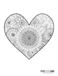 We have coloring pages for all ages, for all occasions and for all holidays. 100 Heart Coloring Pages A Huge Collection Of Free Valentine S Day Printables Print Color Fun