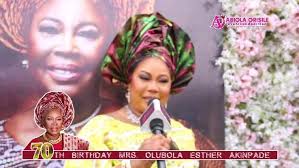 Beautiful birthday wishes for the celebrant * * Foremost Gbagi Fabric  Dealer, Madam Olubola Esther Akinpade Successful Children throws Talk of  Town 70th in her honour *As the children of Mrs , Olubola ...