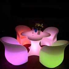 Rather than buying a coffee table, marija from creativity hero decided to build her own, adding an array of 45 programmable leds on top of a pine base. Led Garden Furniture Set Table And Chairs Wedding Table Event Interactive Led Coffee Table
