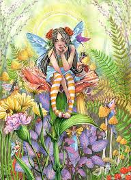 Hide And Seek Art Print By Sara Burrier Fairy Artwork Fantasy Fairy Art