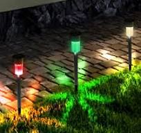 Ktaxon Patio Garden 24 Piece 5W Colorful Solar Power LED Lawn Lights