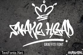Taken off the wall and to the computer screen, these graffiti fonts represent true street art. Snakehead Awesome Graffiti Font