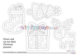 Merry christmas 2021 coloring page. Christmas Colouring Picture Cutouts 2