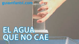 El agua que no cae. Experimentos de ciencia para niños - YouTube