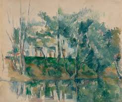 Paul Cezanne Arbres Et Maisons Au Bord De L Eau 1892 3 Paul Cezanne Cezanne Art