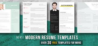 Modern Resume Templates 49 Free Examples Freesumes