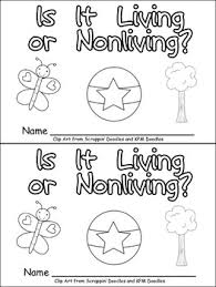 Living Or Nonliving Things Emergent Reader For Kindergarten Science Kindergarten Science Early Reading Skills Living And Nonliving