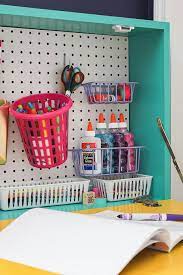 Wall organizers serve many functions. Diy Wall Mounted Desk Easy Build Drop Down Wall Desk Diy Kids Desk Desk Organization Diy Kids Room Desk