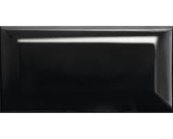 Steingut Facettenfliese Metro Schwarz Glanzend 7 5 X 15 Cm Bei Hornbach Kaufen