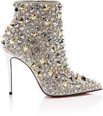 Christian Louboutin Women S So Full Kate Glitter Ankle Boots Heels Boots Stiletto Heels