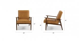 A place to enjoy an evening cocktail. Thetis Mid Century Modern Leather Chair From Article Favething Com
