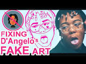 FIXING D'Angelo Wallace's FAKE art - YouTube