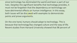 An evaluation essay is a composition that offers value judgments about a particular subject according to a set of cr. Essay Ielts Kim Technology Awesome Youtube