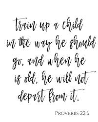 Christian Wall Art Train Up A Child In The Way They Should Etsy In 2020 Bible Verse Prints Proverbs Proverbs 22