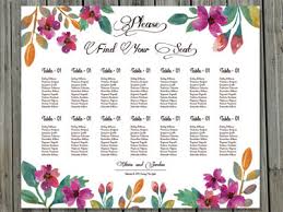 wedding seating chart poster template by mukhlasur rahman on