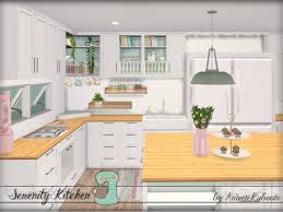 Small b&w kitchen with livingroom for the sims 4 by dinha gamer download link more from. Arwenkaboom S Serenity Kitchen