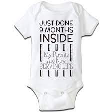 Just Done 9 Months Inside Baby Grow Skiverr