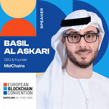 We are excited to share that our CEO Basil Al Askari is speaking at  @eblockchainconvention Barcelona