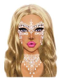 Lassen sie mich raten … welche einzelnen schritte muss ich beim augen make up befolgen? Zauberhafte Glitzersteine Festival Make Up Gesicht Und Dekollete Weiss Schminke Und Gunstige Faschingskostume Vegaoo