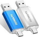 Amazon.com: SANKESU 2 Pack 128GB USB Stick 3.0 USB C Flash Drive ...