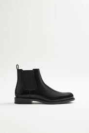 Zara man men's dark brown leather chelsea boots uk 11 eu 45. Men S Boots Zara United States