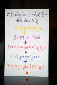 25 Days Of Love Love Notes Love Orange You Glad