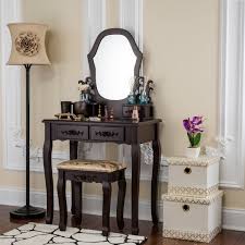 Clicking on the 'furniture' menu and choosing 'dressing. Fineboard Antique Vanity Table In Wood Dressing Table Set With Stool 2 2 Organization Drawer And 1 Mirror Brown Walmart Com Walmart Com