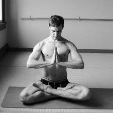 Praying Padmasana Praying Lotus Pose Yoga Poses For Men Yoga For Men How To Do Yoga