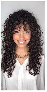 Curly Hair Shape And Bangs Curly Hair Styles Long Layered Curly Hair Curly Hair Styles Naturally