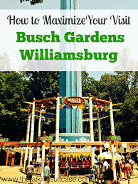 how to maximize your visit to busch gardens williamsburg