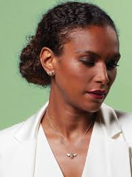 Kit Heath Blossom Flyte Honey Bee Stud Earrings, Silver/Gold