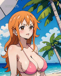 Rule 34 - Ai Generated Big Breasts Bikini Dicke Titten Female Nami Nami  (one Piece) One Piece Orange Hair Post-timeskip | 9032724