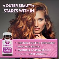 1 here is a rundown of 14 vitamins for hair loss: Hair Skin Nails Supplement 5000mcg Biotin Silica Vitamin C E Ninelife Russia