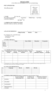 In fact, they both have a particular purpose, and should not. Download Bio Data Form For Free Formtemplate
