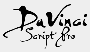 And helps introduce first time customers to your products with free font downloads and allow them to try before they buy, it also allows your existing customer to get a free font latest free fonts. Davinci Script Pro Da Vinci Font Cliparts Cartoons Jing Fm