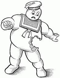 stay puft marshmallow man ghostbusters coloring pages clip art library feuilles de coloriage fleurs