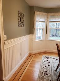A wainscot beneath the chair rail is a treatment that goes back to colonial times. American Beadboard Gallery